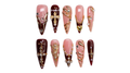Gia Handmade Almond Press-On Nails Multicolor