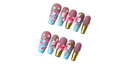 Aurora Handmade Square Press-On Nails Multicolor