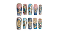 Brittany Handmade Square Press-On Nails Multicolor